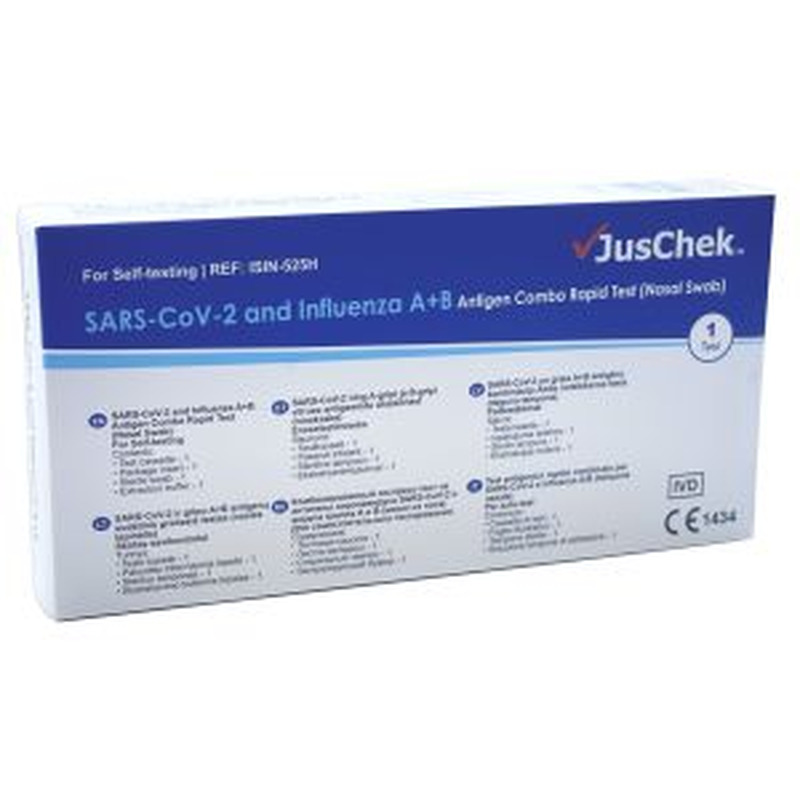 SARS-Cov-2 ning A-gripi ja B-gripi viiruse antigeenide ühiskiirtest, JUSCHEK, 1 tk