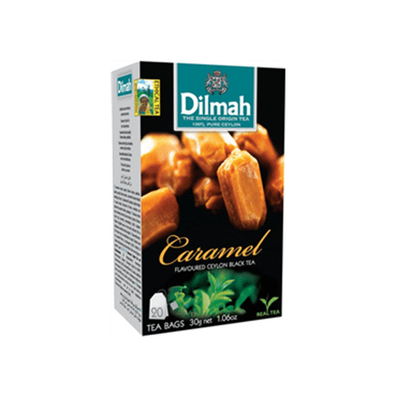 Must tee karamellimaits.DILMAH,20x1,5g