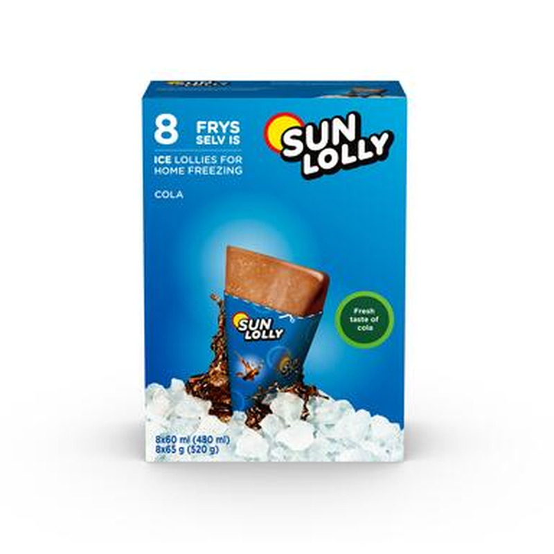 SUN LOLLY Mahlajääpulgad cola 8x60 ml