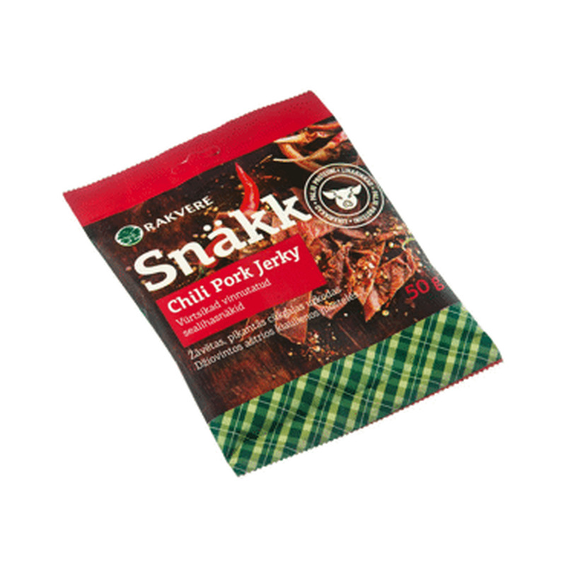 Lihasnäkk Chili Pork Jerky RAKVERE, 50g