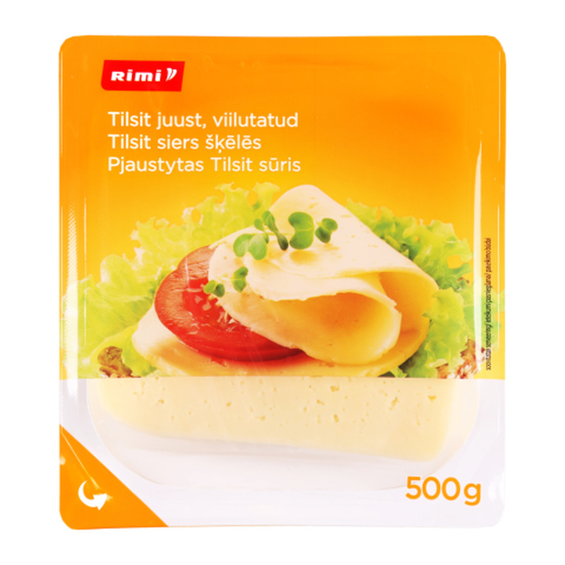 Tilsit juust Rimi viilutatud 45% 500g