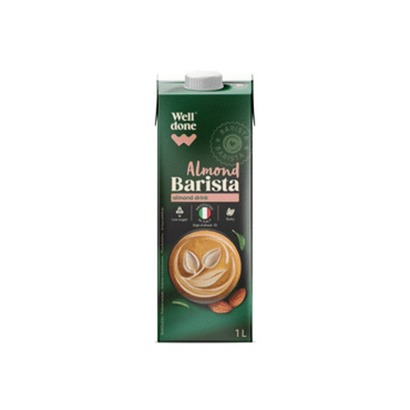 Mandlijook WELL DONE Barista UHT, 1l