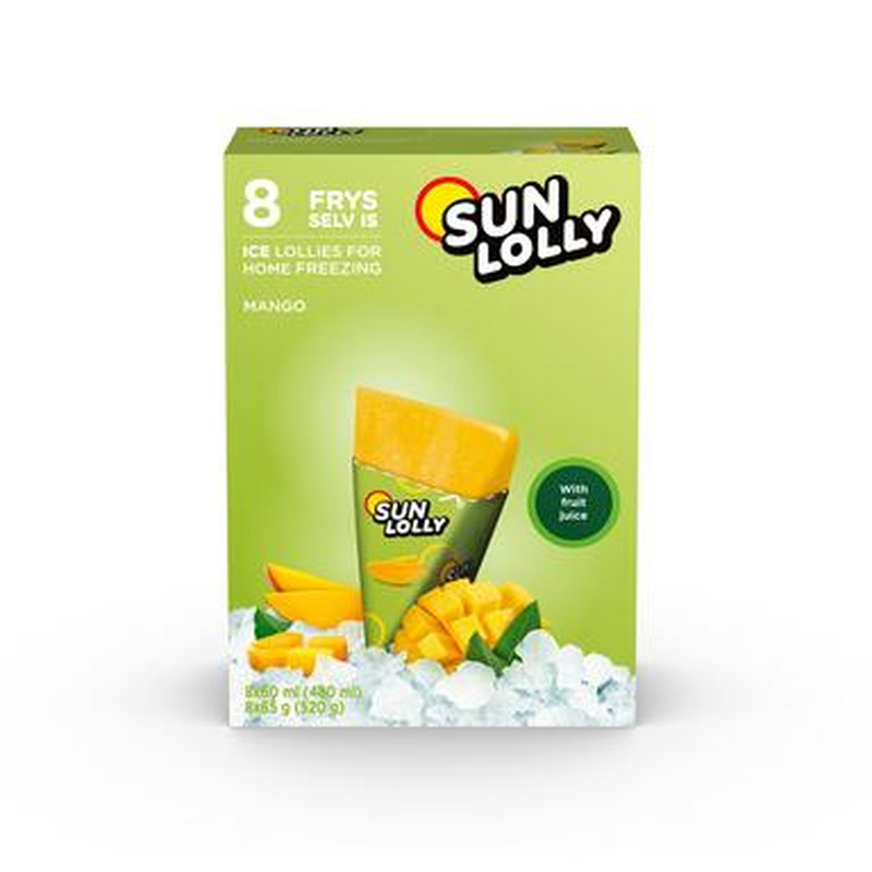 SUN LOLLY Mahlajääpulgad mango 8x60 ml