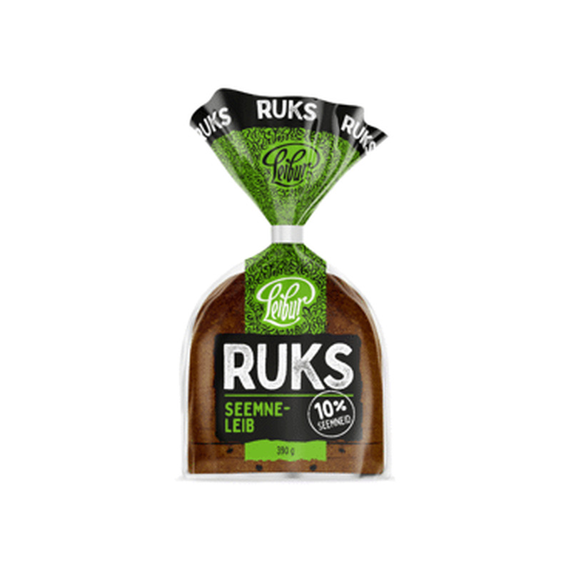 Ruks seemneleib LEIBUR 10% seemneid 390g