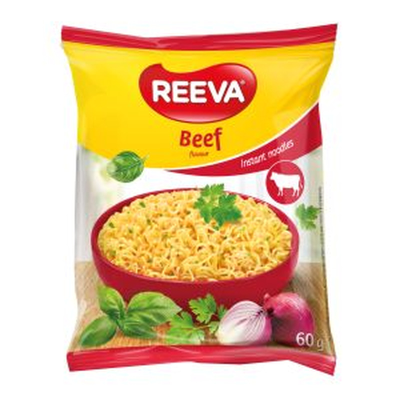 Kiirnuudlid veiselihamaitselised, REEVA, 60 g