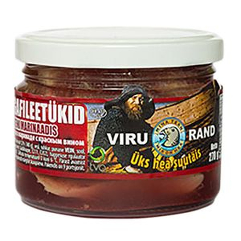 Heeringafileetükid punase veini marinaadis, VIRU RAND, 270 g