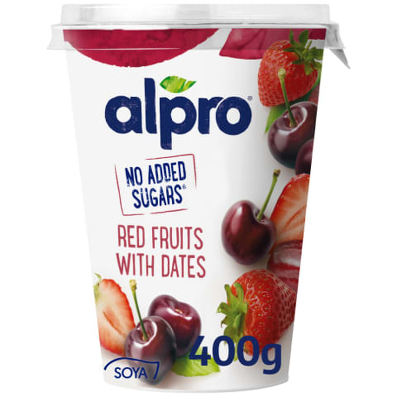 Sojatoode punaste marjadega ja datlitega Alpro 400g