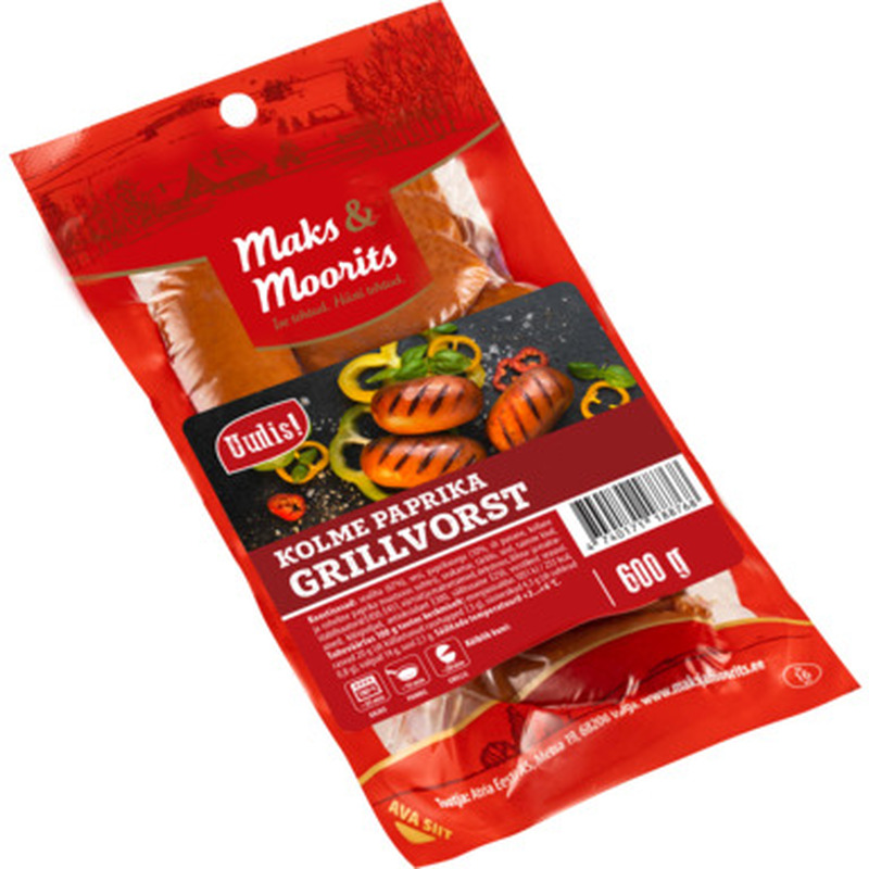 MAKS&MOORITS Kolme paprika grillvorstid 600g