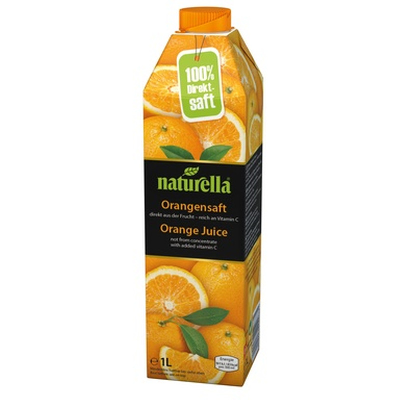 NATURELLA Apelsinimahl viljalihaga 100% 1l