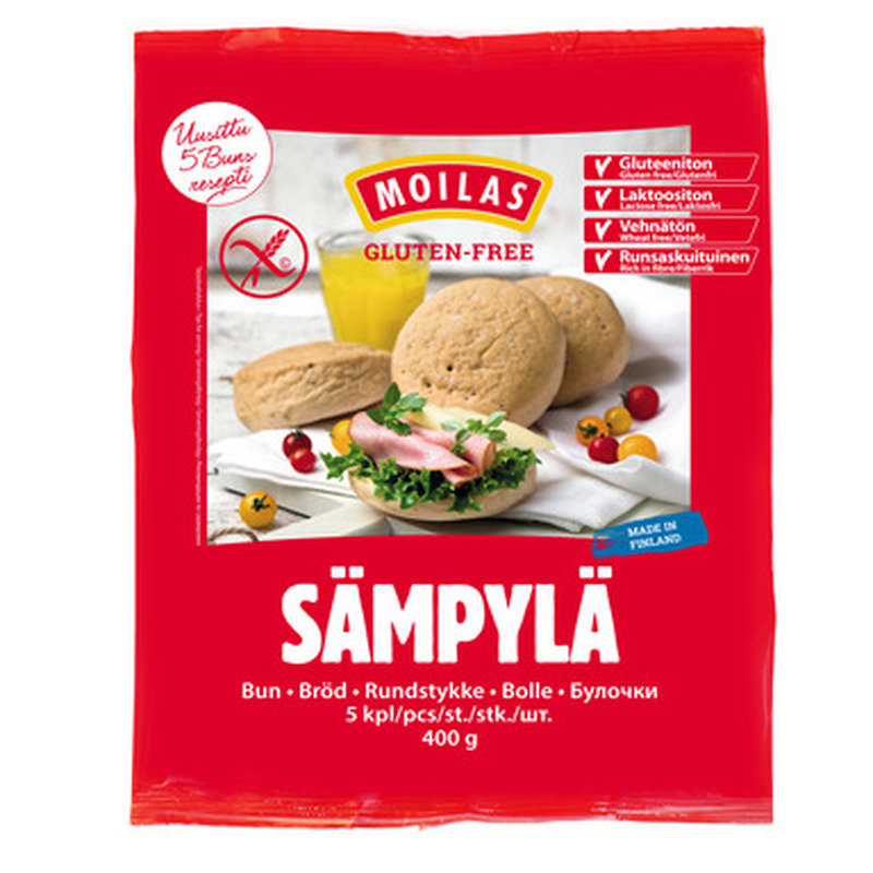 MOILAS Kukkel 400g (5x80g), vegan (külmut.) (gluteenivaba)