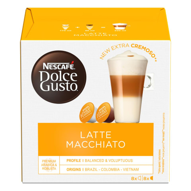 Kohvikapslid Latte Macchiato Dolce Gusto 183,2g