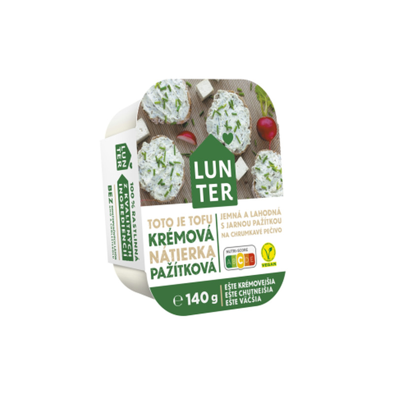 Tofumääre murulauguga, kreemjas Lunter 140g