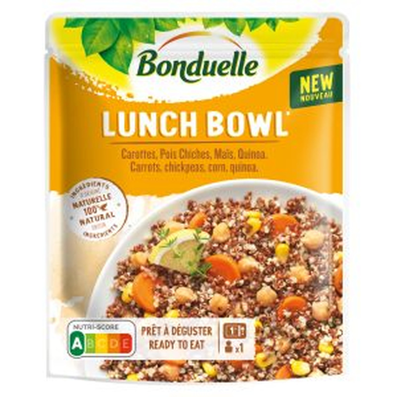 Eine kinoa ja köögiviljadega Lunch Bowl, BONDUELLE, 250 g