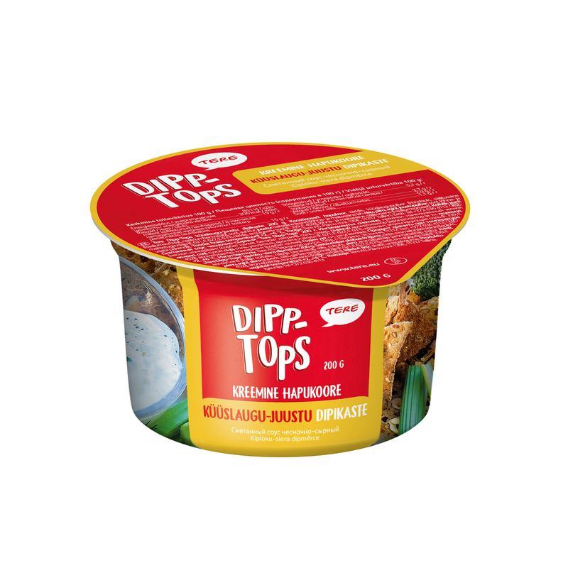 Dipikaste Dipp-Tops küüslaugu-juustu, TERE, 200 g