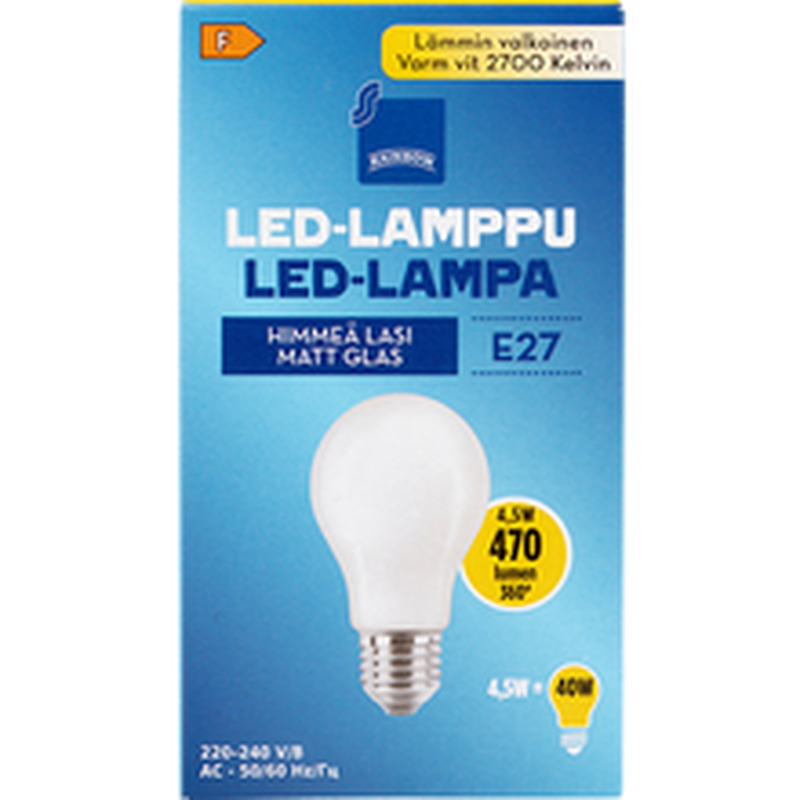 LED-lamp E27 4W, 2700K 470LM