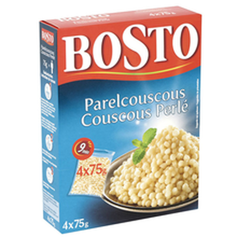 Pärlkuskuss 4 x 75g, BOSTO, 300 g