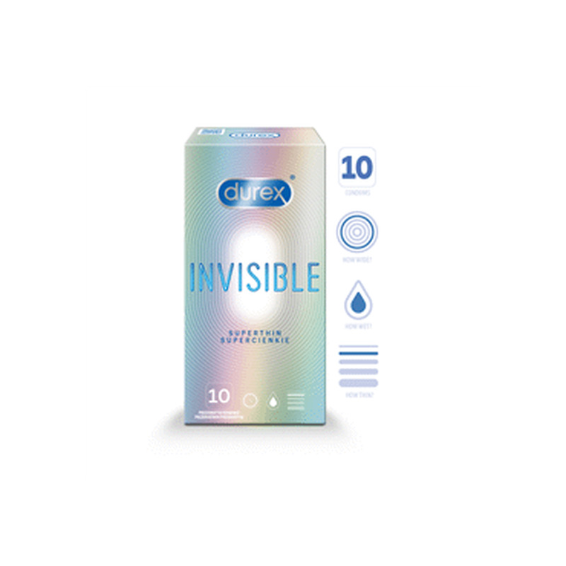 Kondoomid DUREX Invisible 10tk