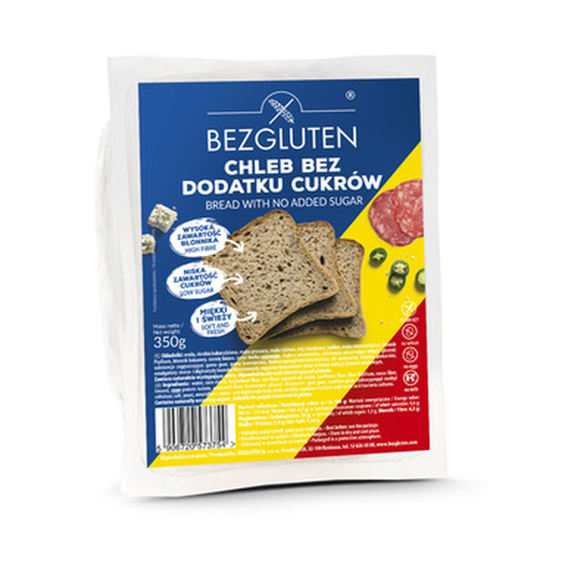 BEZGLUTEN Leib 350g (suhkru- ja gluteenivaba)