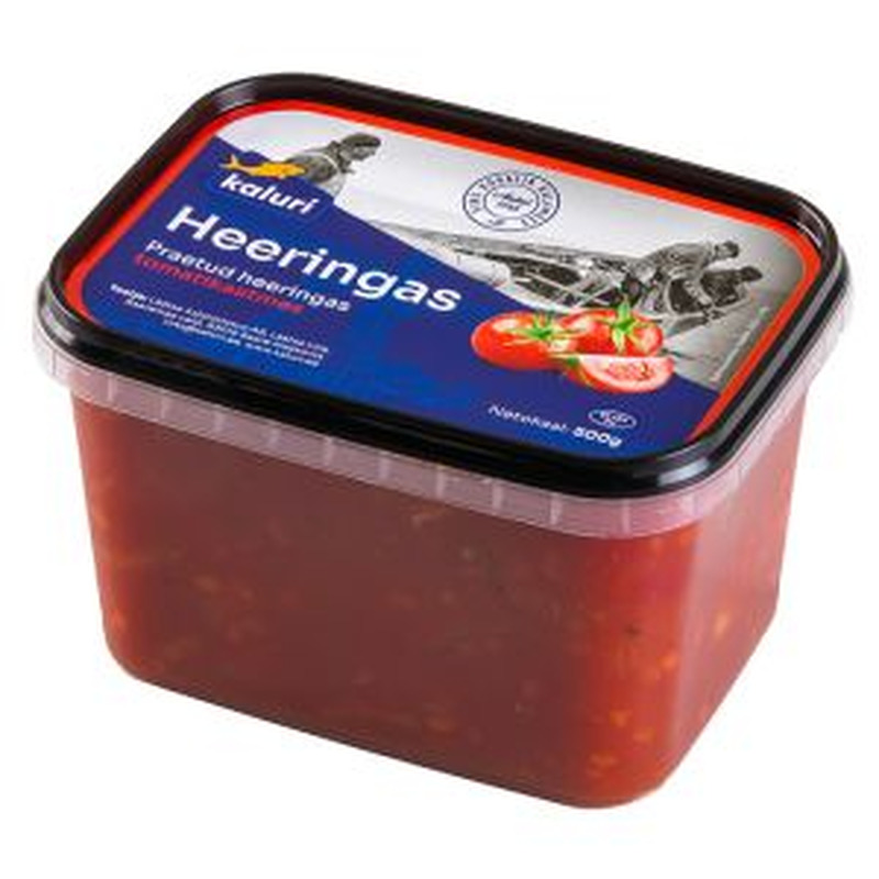 Praetud heeringafilee tomatikastmes, KALURI, 500 g