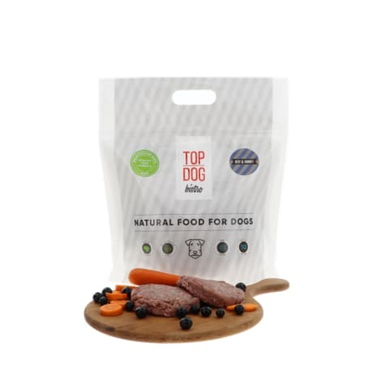 Koeratoit Top Dog veise ja küüliku, külmutatud 1,6kg