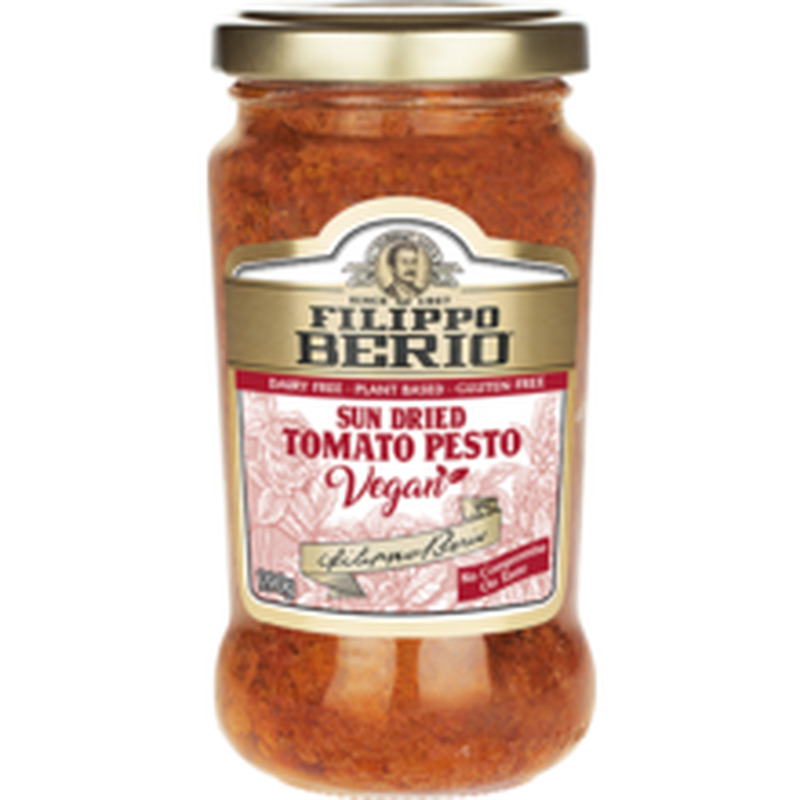 Filippo Berio Vegan päikesekuivatatud tomatitega pesto 190g