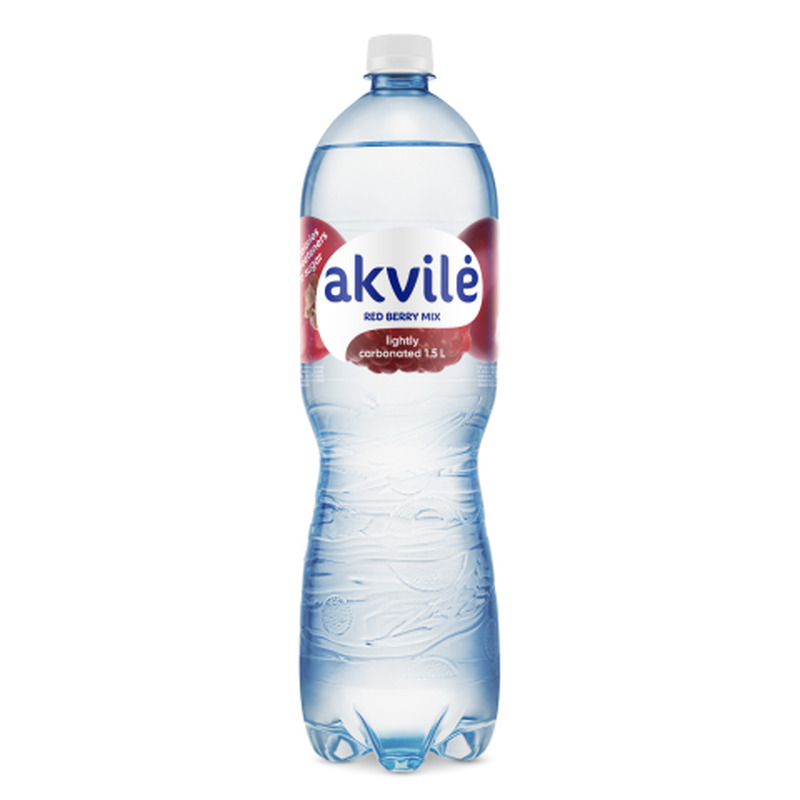 Karboniseeritud mineraalvesi Akvile Red Berry 1,5l