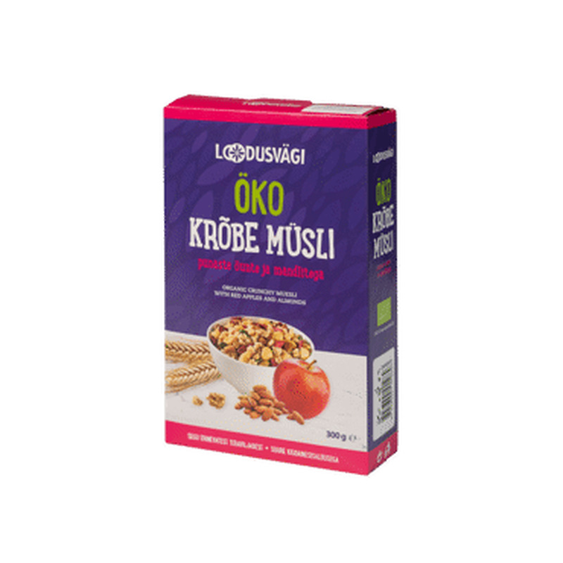 Öko müsli punane õun.ja mandlitega 300g