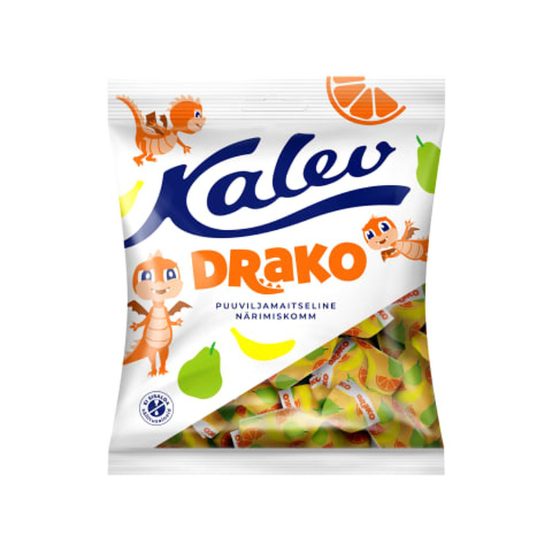 Närimiskommid puuviljamaitselised Drako 110g