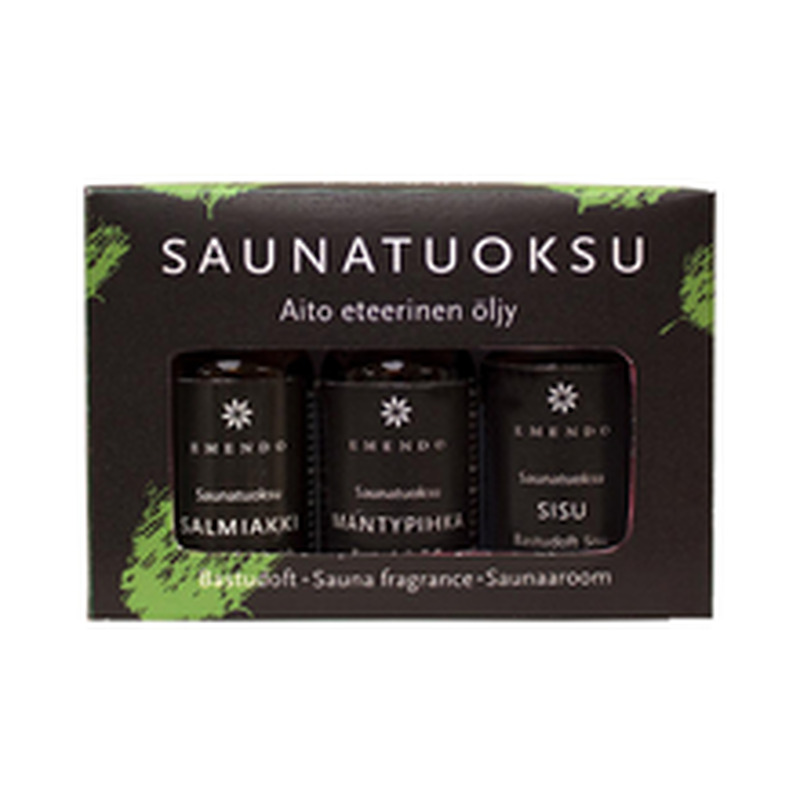 Sauna leililõhnad 3 x 10 ml, must