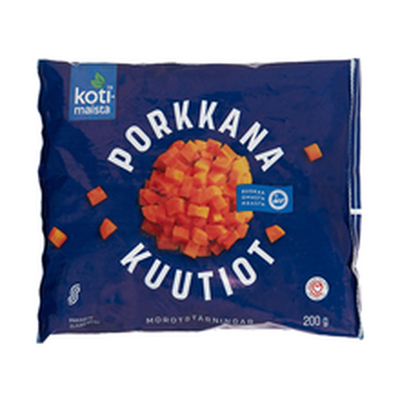 Külmutatud porgandikuubikud, 200 g