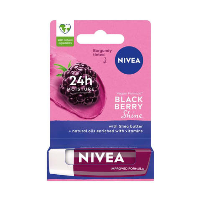 Nivea hügieen. huulepulk blackberry