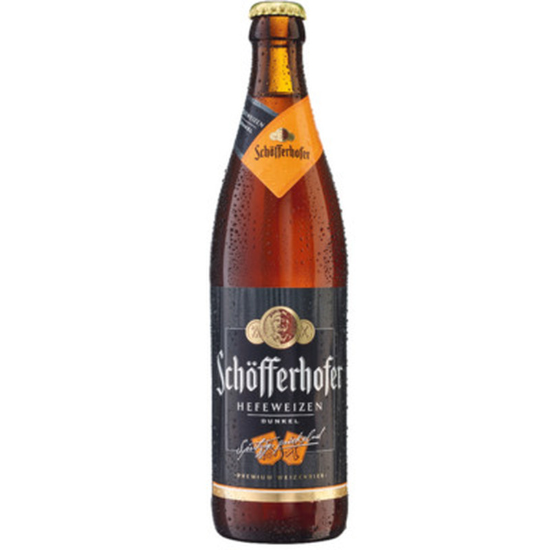 SCHÖFFERHOFER õlu Dunkel Hefeweizen tume 5% 50cl (pudel)