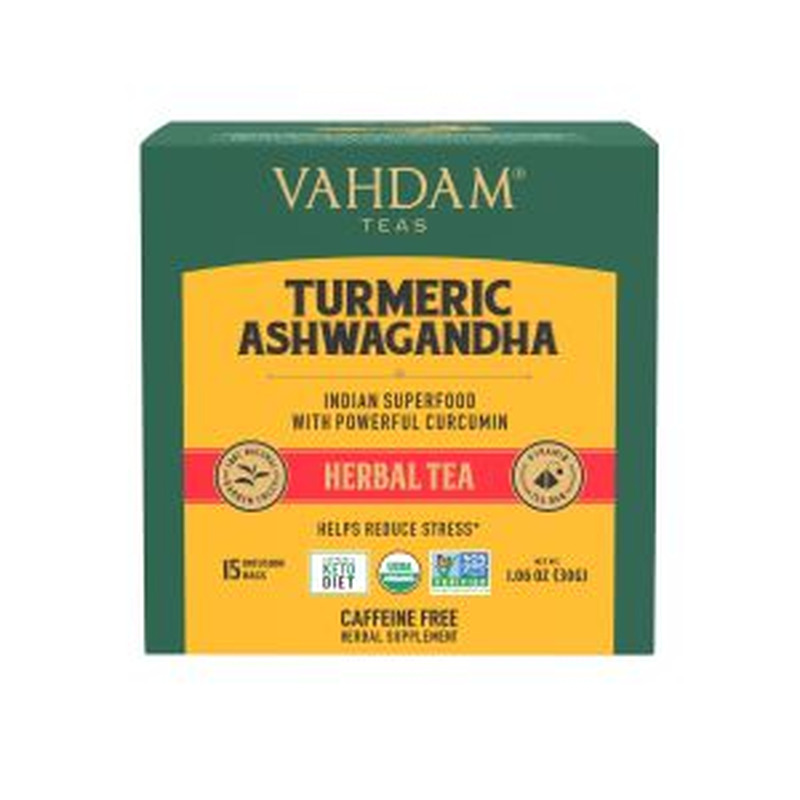 Vahdam India taimetee 15*2g kurkumi-ashwagandha