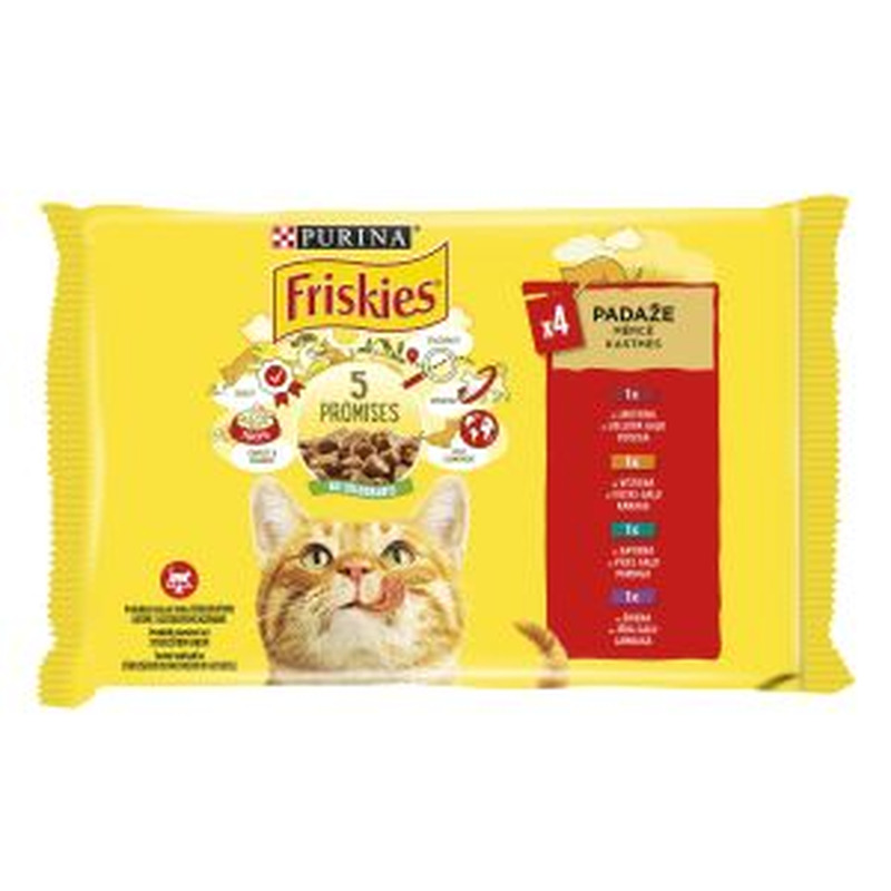 Friskies kiisueine 4*85g lihavalik