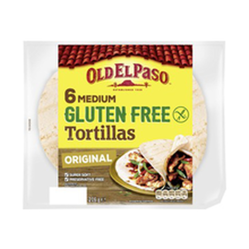 Old El Paso gluteenivabad tortiljad 6 tk, 216 g