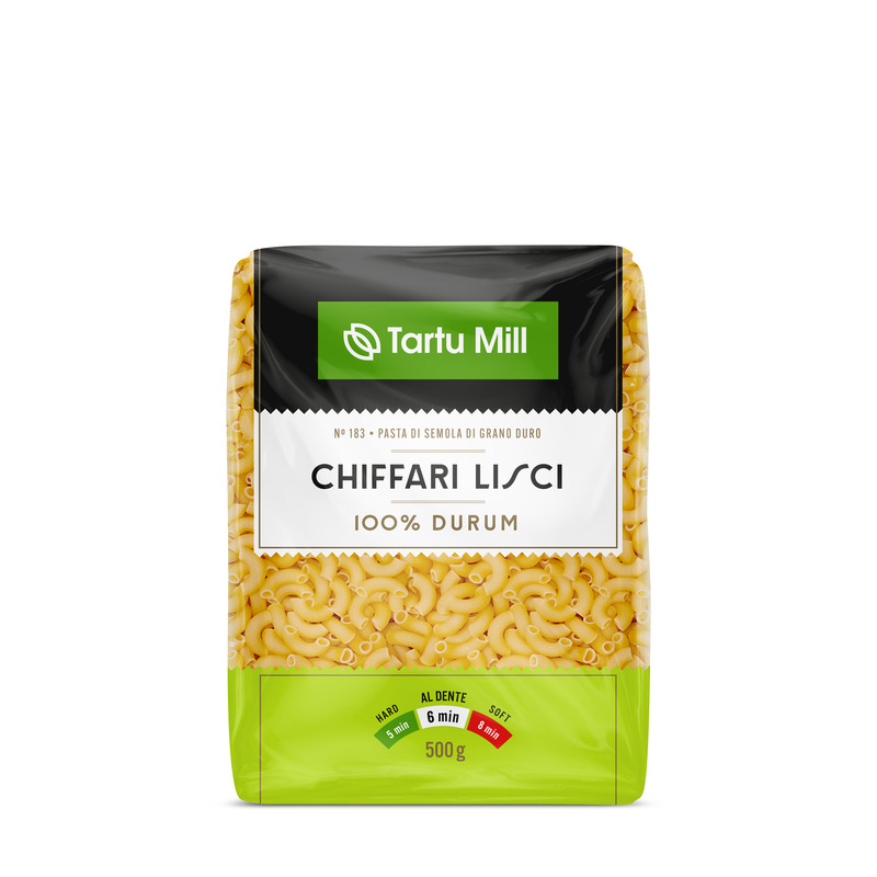 Pasta Chiffari Lisci, TARTU MILL, 500 g