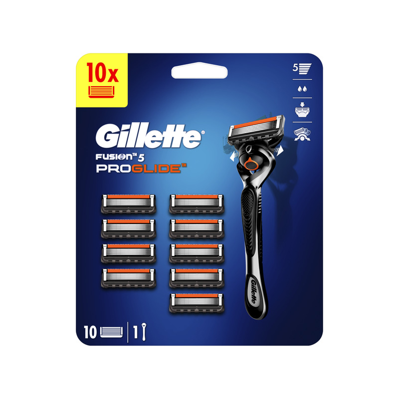 Gillette Fusion5 ProGlide Raseerija + 10 Tera, Meestele