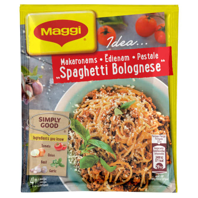 Kaste pastale Spaghetti Bolognese Maggi Idea 44g