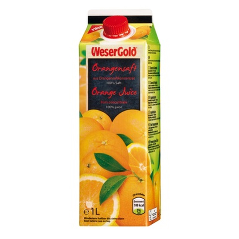 WESERGOLD Apelsinimahl 100% 1l