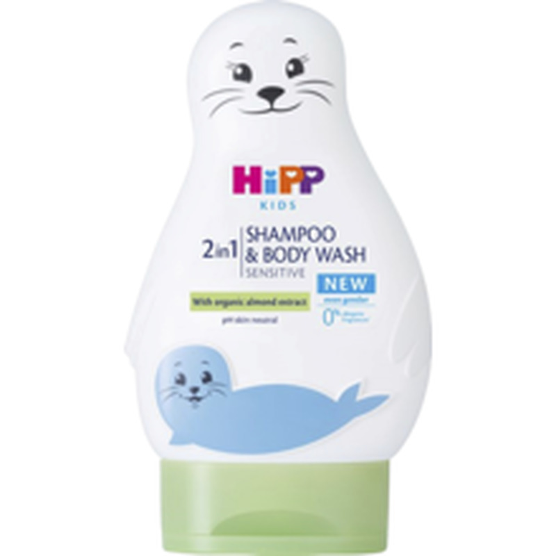 Hipp Kids Sensitive 2-ühes šampoon ja dušigeel, 200 ml