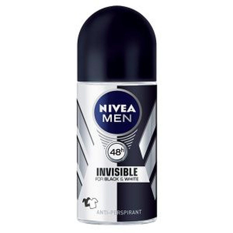 Rulldeodorant Power Black&White, NIVEA, 50 ml