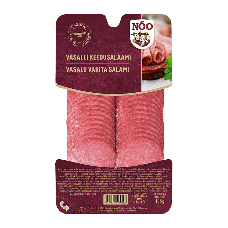 Keedusalaami Vasalli, NÕO, 105 g