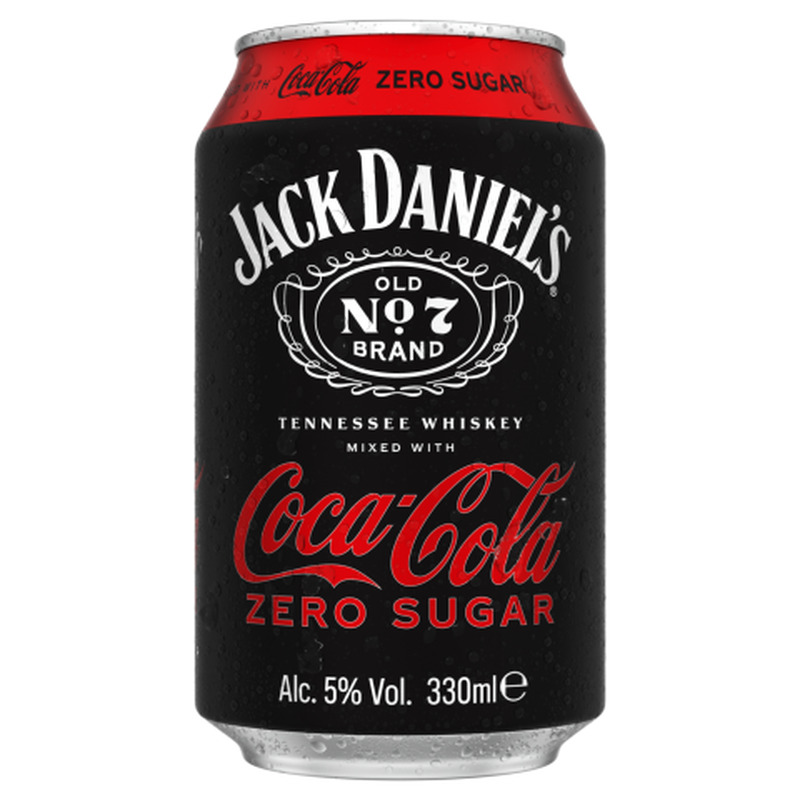 Muu alkohoolne jook Jack & Coke Zero 5%vol 0,33l purk