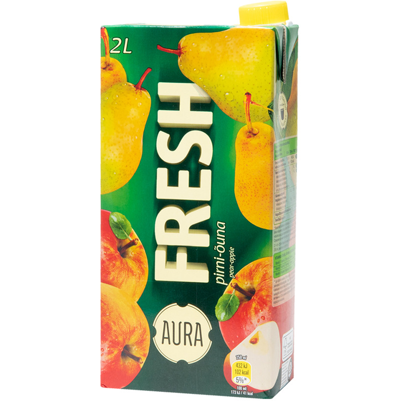 Pirni-õunamahlajook, AURA FRESH, 2 L