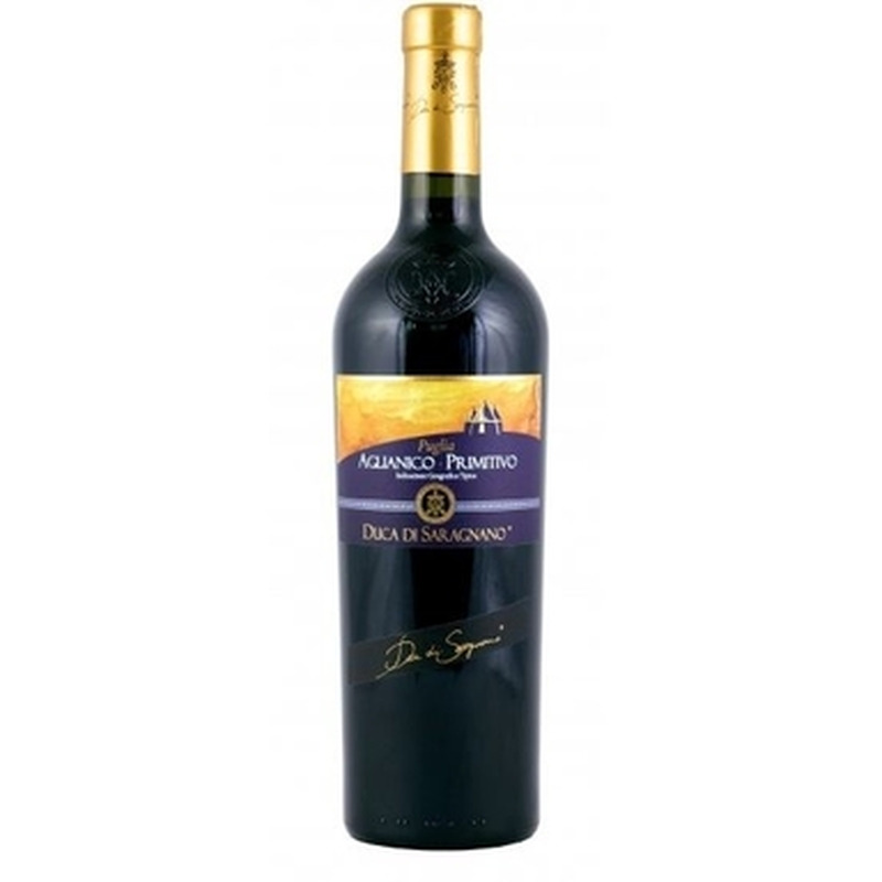 DUCA DI SARAGNANO Aglianico Primitivo 13,5% 75cl (pun. kuiv)