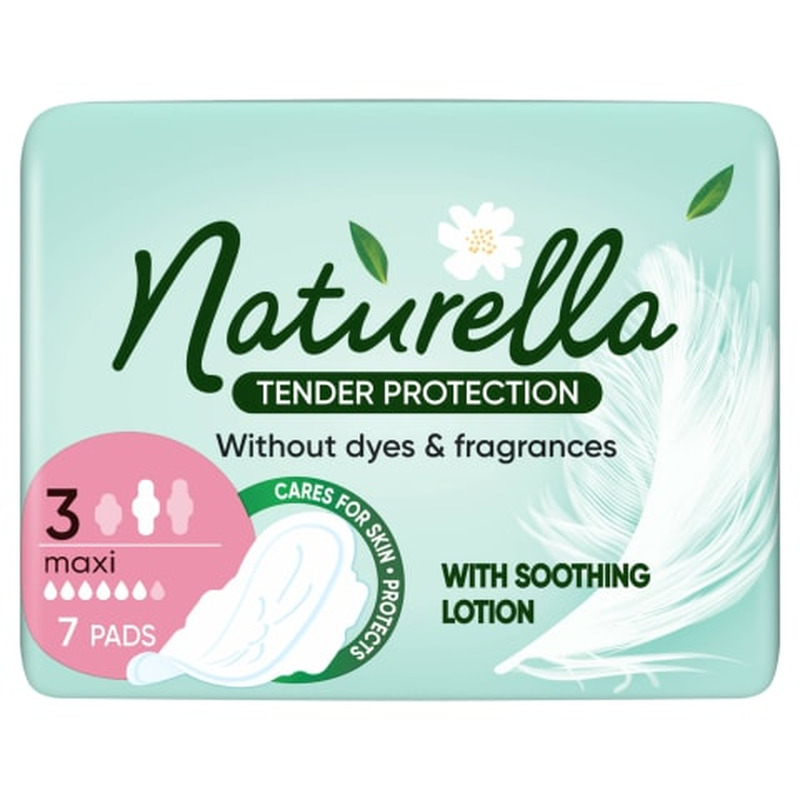 Hügieenisidemed Naturella Tender Protection Maxi 7tk