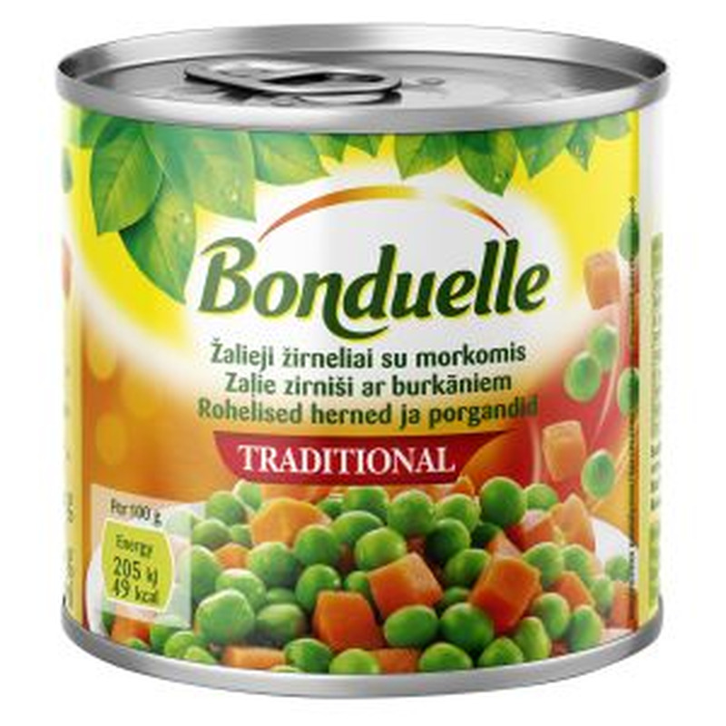 Bonduelle Herne-porgandi assortii 400g