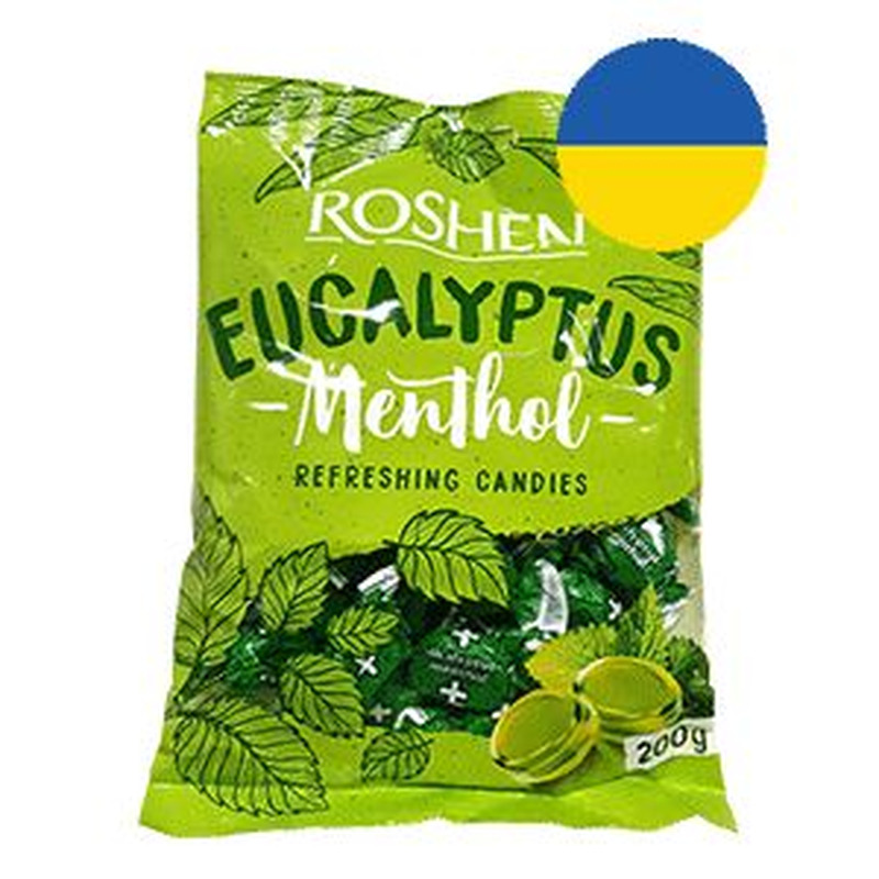 Roshen karamell 200g eukalüpti-mentooli