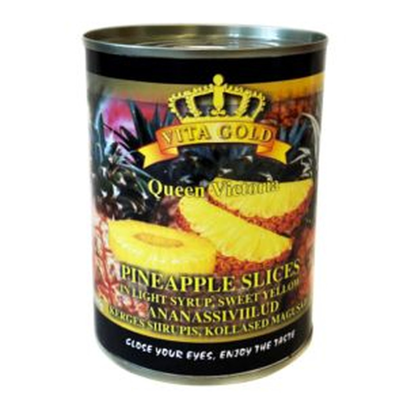 Vita Gold ananassivillud kerges siirupis 565g