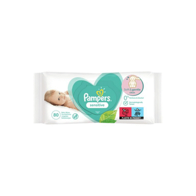 Niisked salvrät.PAMPERS Sensitive 80tk